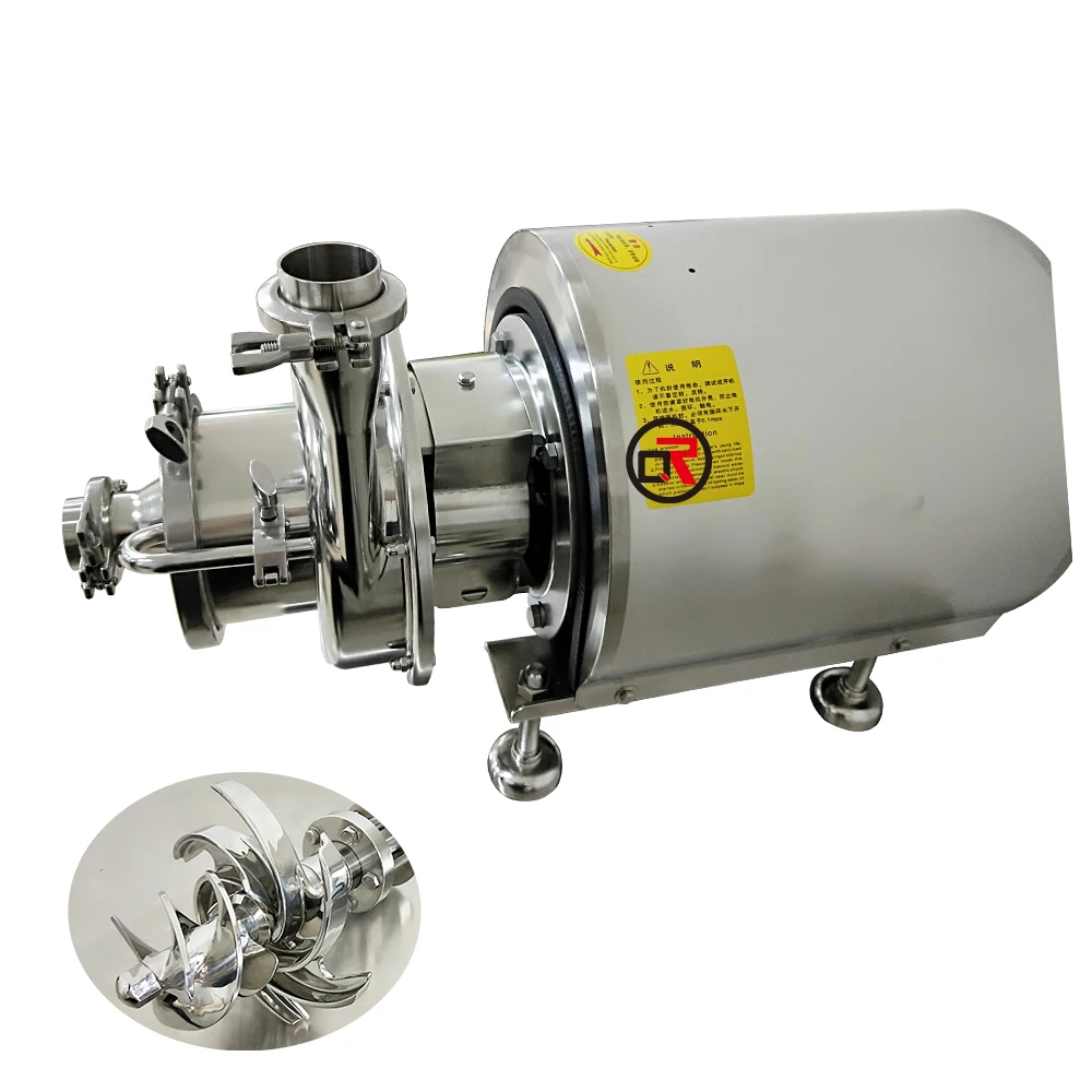 Food grade beer sanitary juice beverage milk liquid transfer stainless steel juice pump transfer