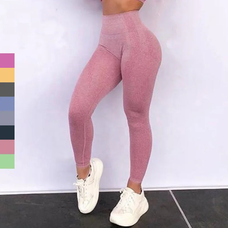 
Hot Sale Women High Waist Yoga Pants Custom Private Label Women Fitness Butt Lift Leggings 