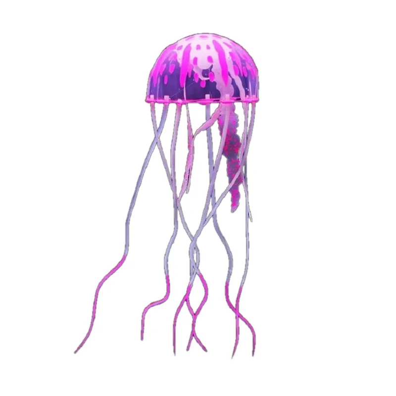 Selling Best Wholesale Hot Sale Silicone Aquarium Simulation Glowing Fluorescent Jellyfish Lamp Plant With Reasonable Price