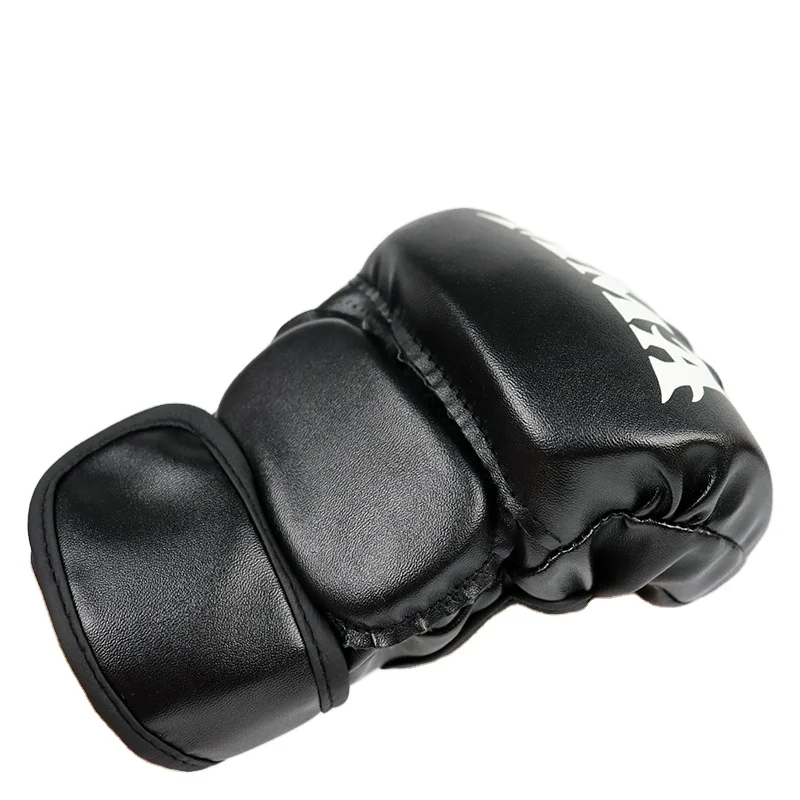 2024 hot sale Fight Training Comfortable Professional Custom Logo Sparring Gloves Kickboxing Punching Mma Gloves Black Color
