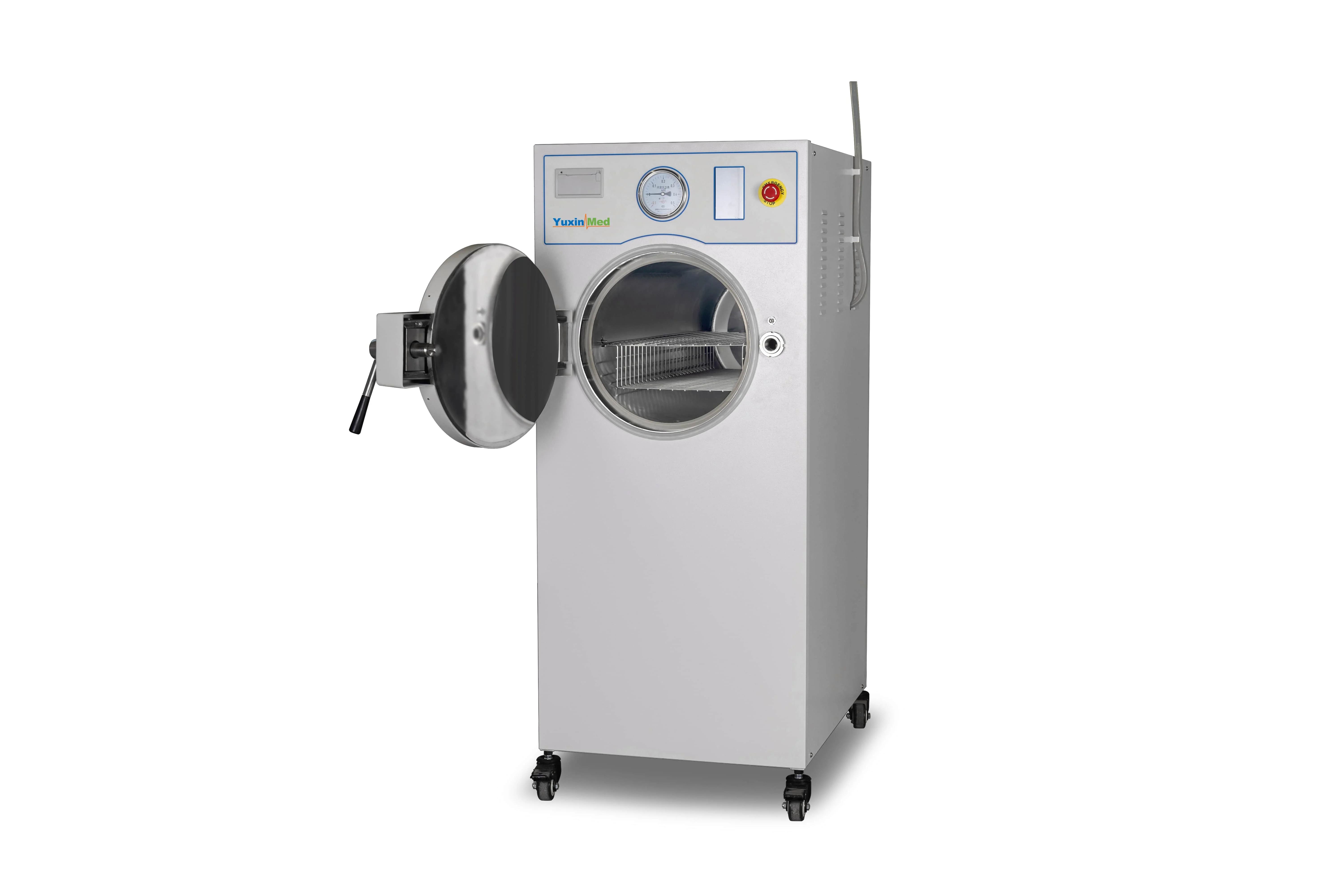 MST-100B manual door horizontal sterilizer interior 304 stainless steel pulsating vacuum sterilization high pressure steam