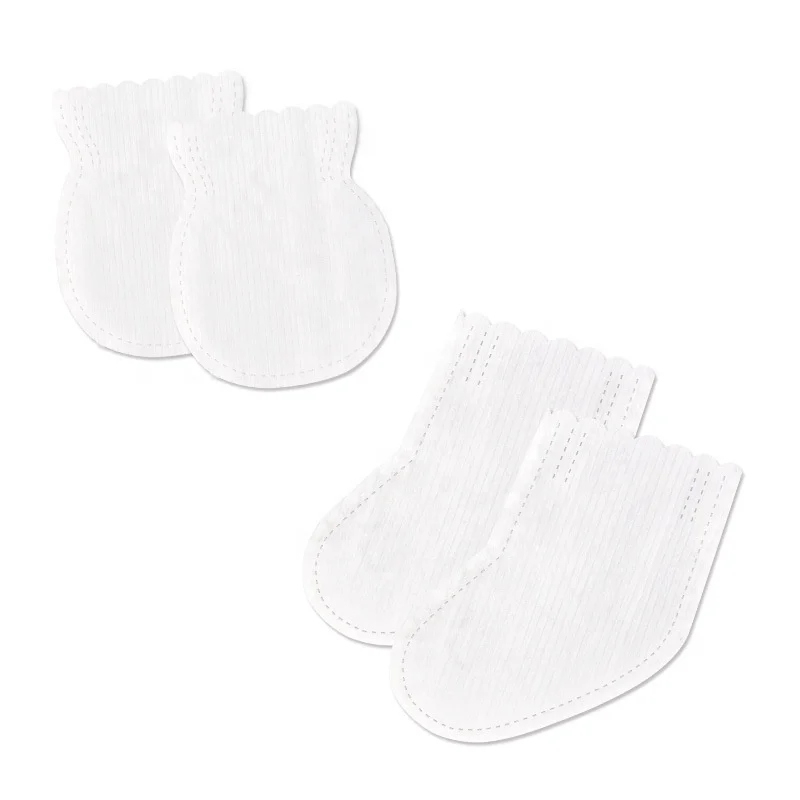 OEM Custom Newborn Baby Anti-grip Disposable Nonwoven Gloves Small Gloves Hand and Foot Cover