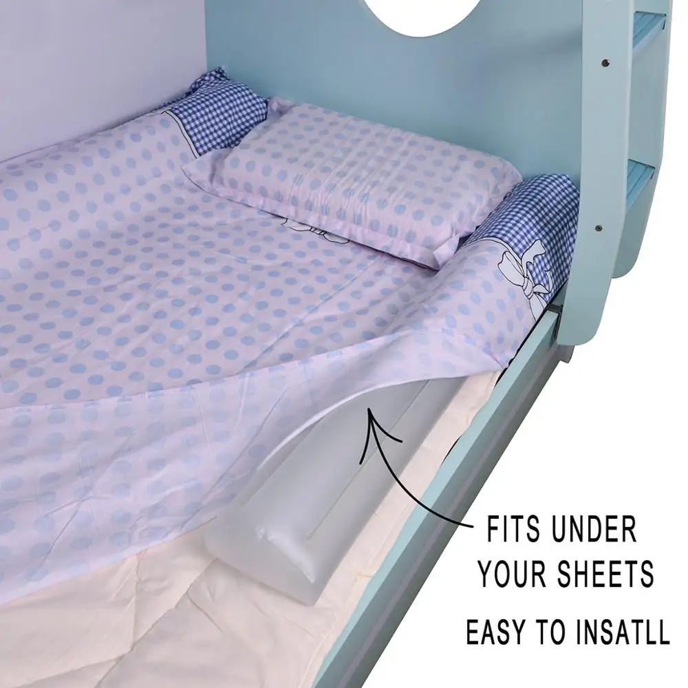 Bed Rails Bumpers Toddlers PVC Non-Slip Bed Guardrails Inflatable Baby Safety Bed Rail Great for Home Hotel Travel