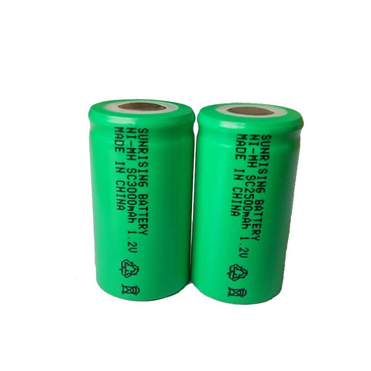 Rechargeable battery cell for drill 10C 1.2v NIMH sc 3000mah