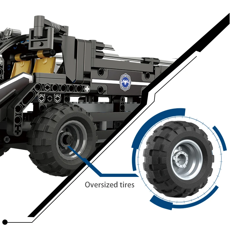 Mould King 13006 DIY Assembled Cars Set with 433PCS Electric Remote Control Blocks Perfect Car Toy for Children with 2.4GHz