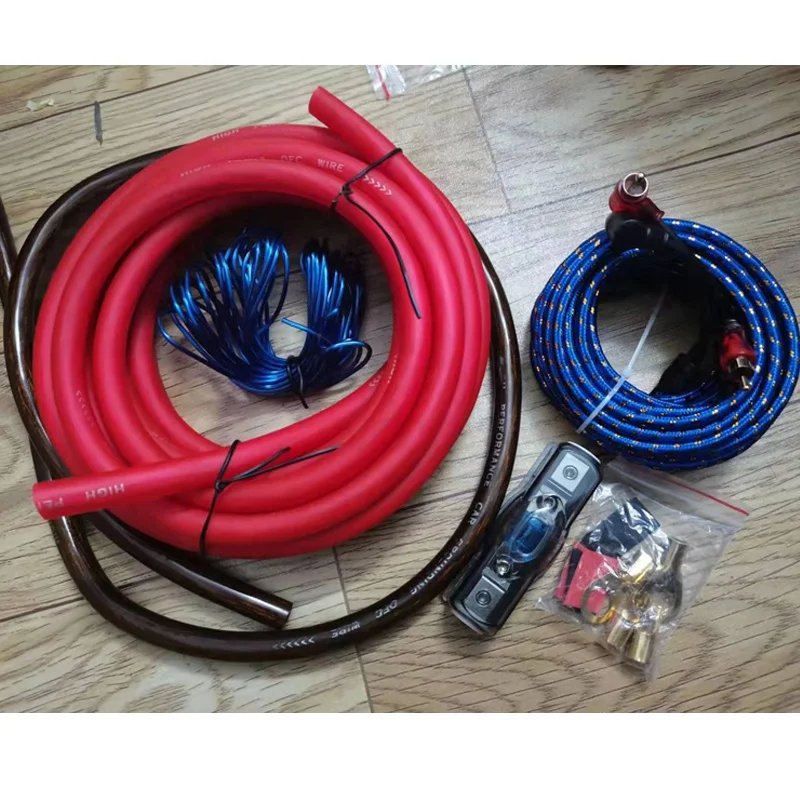 4000 Вт Номинальная пиковая мощность автомобильный аудио 0 калибр комплект усилителя установка проводки только провод Ga громкоговоритель 200 ампер