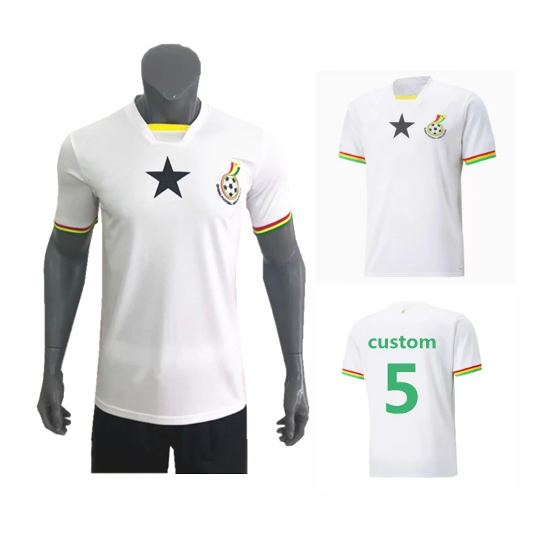 2022 Ghana soccer jerseys national team 2023 Home White THOMAS SCHLUPP J.AYEW KUDUS men football shirt customize