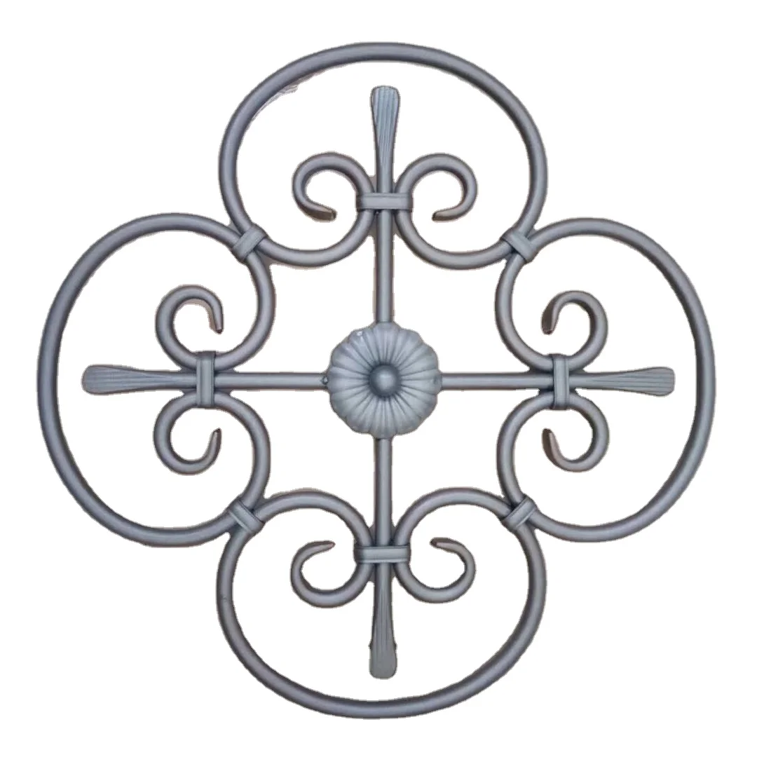Forged scrolls for Decorative Wrought iron Ornament for Fence and  handrail decoration fittings cast iron ornaments