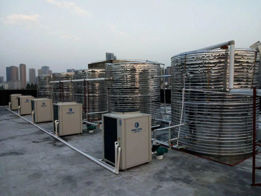 Waste Heat Recovery R134a, R410a Outlet 80CHighTemp Heat Pump Beauty Salon Water Heater Air To Water Heatpump