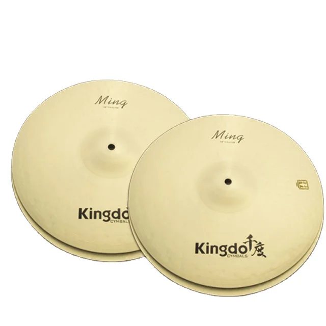 Strength seller Kingdo China factory price B20 14' Ming Hihat cymbal electric drum set lemon cymbal cymbal set