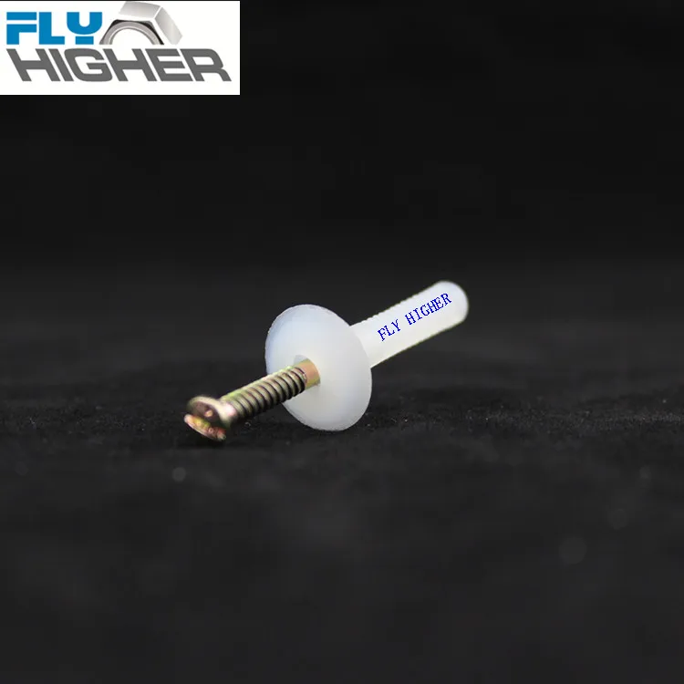 5x25 Plastic Mushroom head hammer nail in anchor