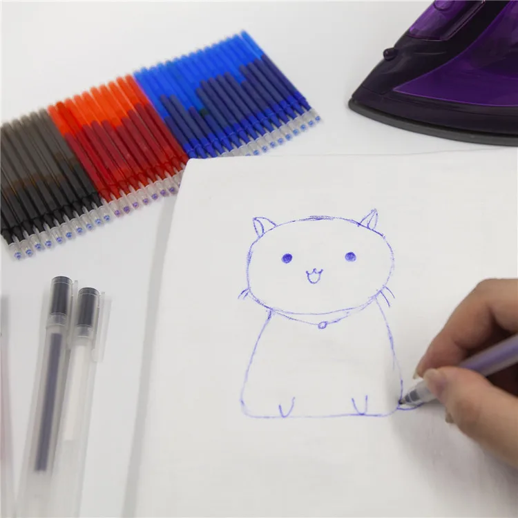 Colorful Fabric Marking Pen Heat Erasable Pen easily heat erasable & wash off for sewing quilting fabrics