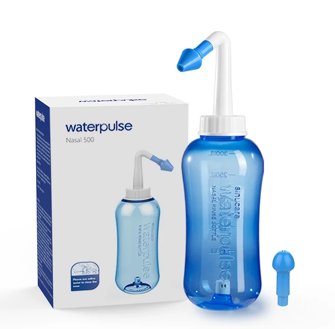 Waterpulse  Exclusive Patent Pro YT-500 Salt water Sinus Rinse Nasal Wash Bottle Nose Cleaner CE Approved