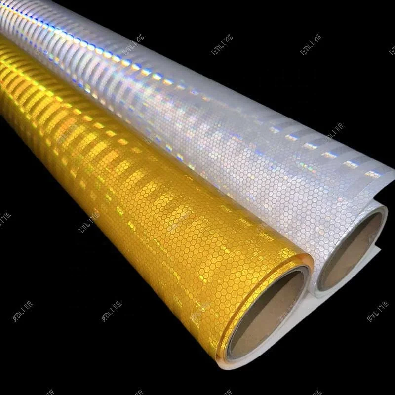Screen Latex Print Sheeting Vinyl Roll Self Adhesive High Intensity Acrylic Retro Prismatic Reflective Sheeting