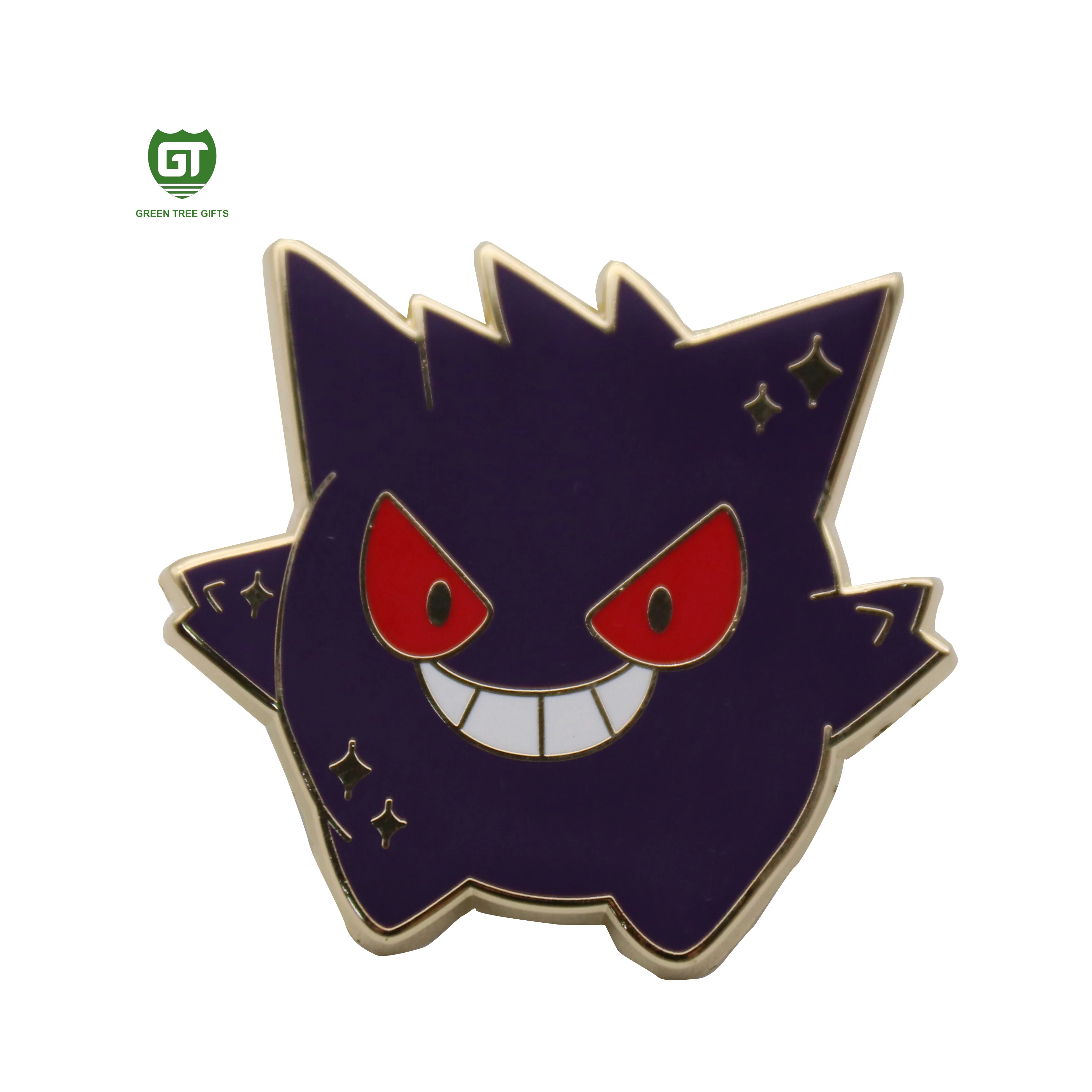 
Permanent Carton Animal lapel pins hard enamel custom 