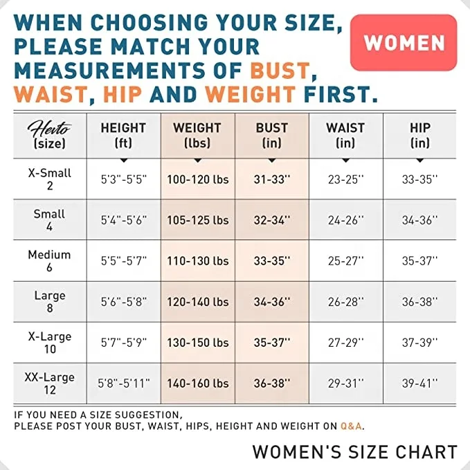 Women 3mm Neoprene Full Body Long Sleeves Scuba Diving Suits Back Zipper Swimsuit for Scuba Diving Surf Snorkeling Swimming