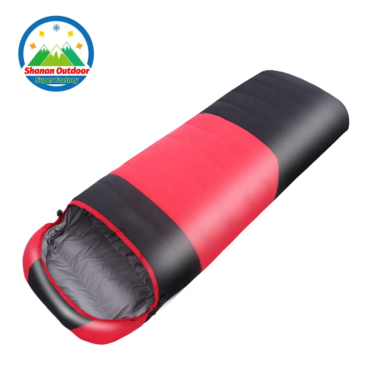 OEM duck down sleeping bag for camping  cold weather winter outdoor waterproof camp sleeping bags down