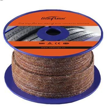 China Supplier Best Sale Hydraulic Seal Square Wear Resistant PTFE Impregnated Kynol Gland Packing