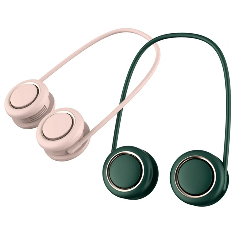 2023 New lazy hanging neck fan usb mobile portable unemployed outdoor storage hanging neck fan