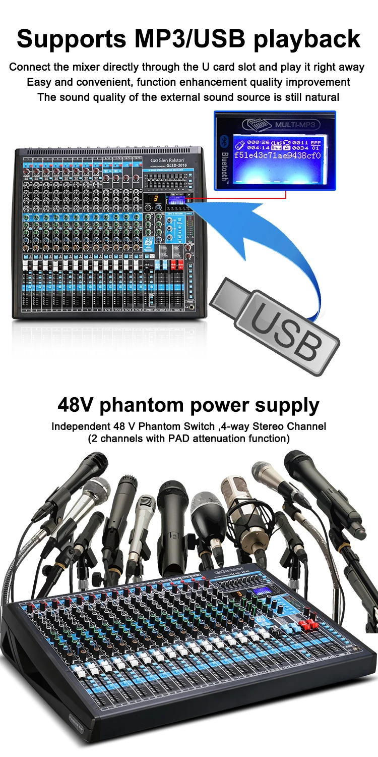 Glen Ralston Audio Mixer Digital Professional For Wholesales
