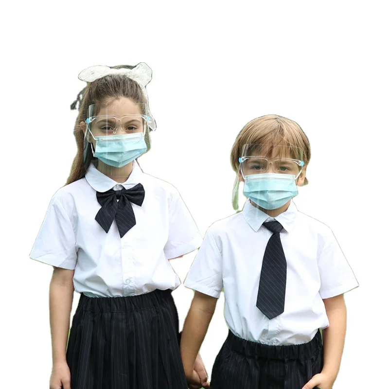 Support customization kids face shield variety of styles  Visors full  face mask clear cute sample for children