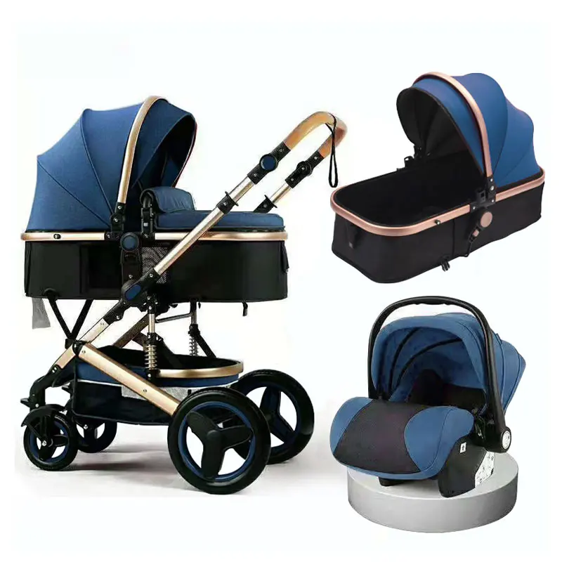 Custom Made Walkers & Carriers Baby Cart, Reborn Baby 3 In 1 Strollers And Pram, Hot Mom Luxury Foldable Portable Baby Carriage/