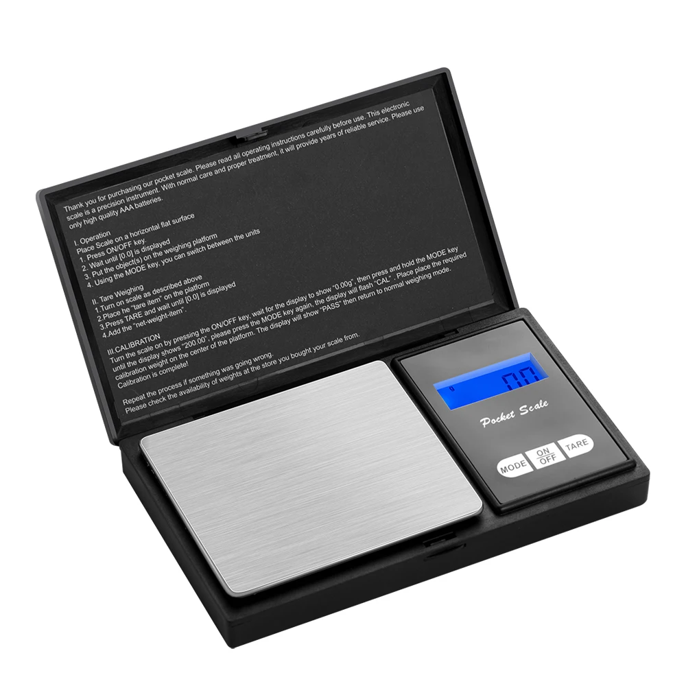 High Quality Portable Rectangle Electronic Digital Pocket Scale Jewelry Scales