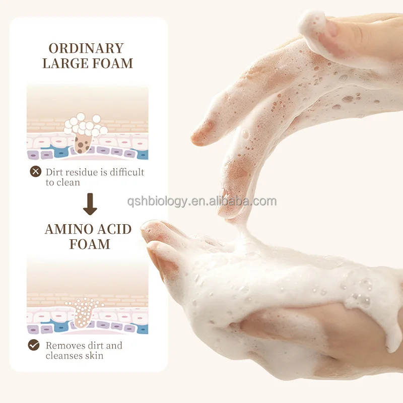 Private Label 1000ml Whitening Natural Kojic Acid Liquid Amino Acid Body Bath Shower Gel  Gardenia fragrance Body Wash