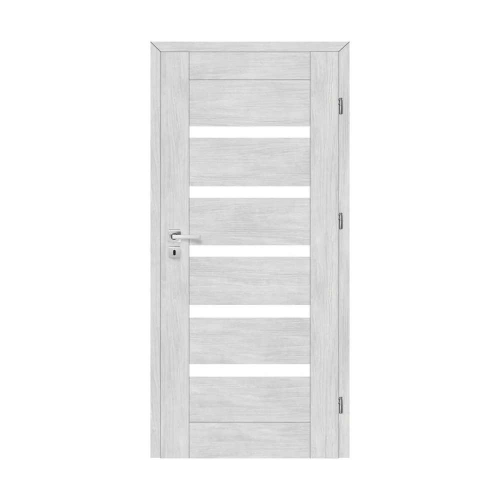 Minimalist 2024 modern original  factory carton crystal entry door waterproof customized with high quality for villa house