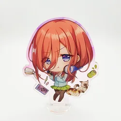 Custom kuien made rainbow hologram acrylic standee epoxy stands charm with clasps