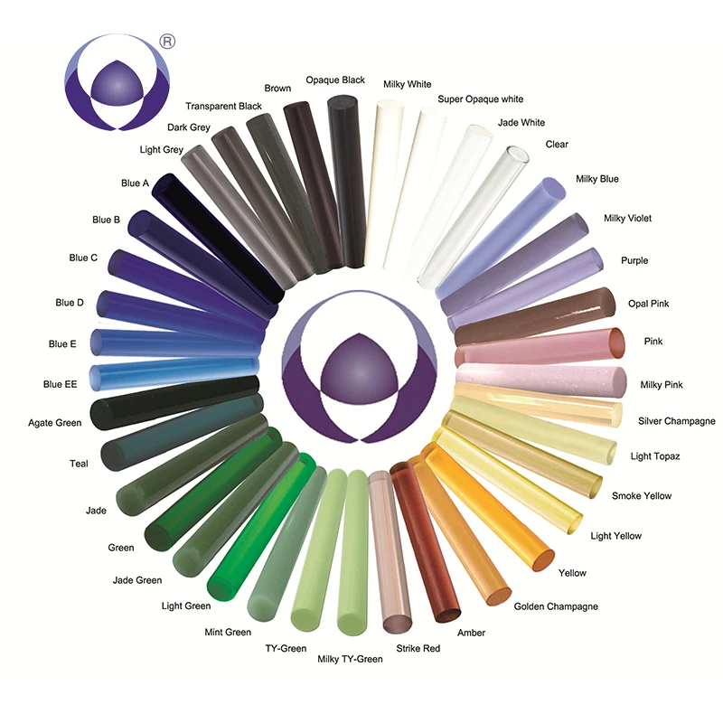 Factory Outlet Fashion trend color in 2022 China Alibaba Supplier colored borosilicate cheap glass rod 4mm