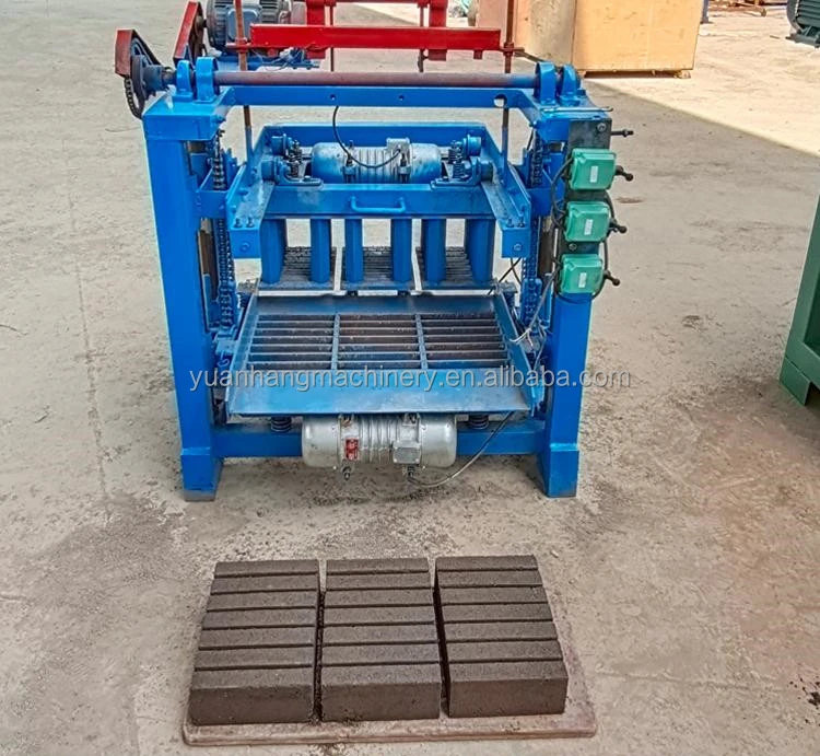hydraulic press latest laying light weight manual movable concrete operate block machine using plastic pallet