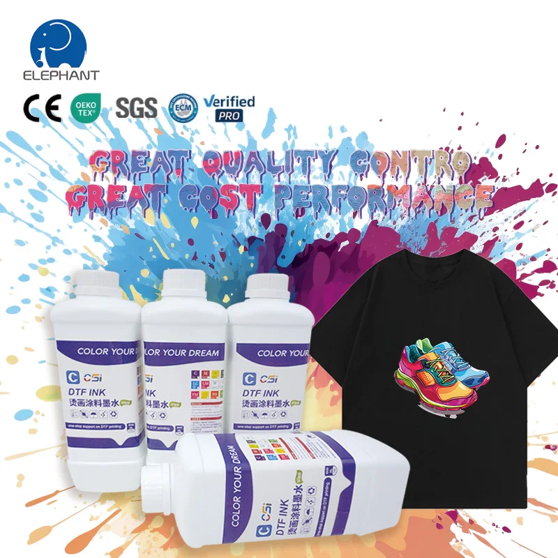 High Quality for High Volume Printing Needs Direct To Film Premium 1000ml DTF Pigment Ink