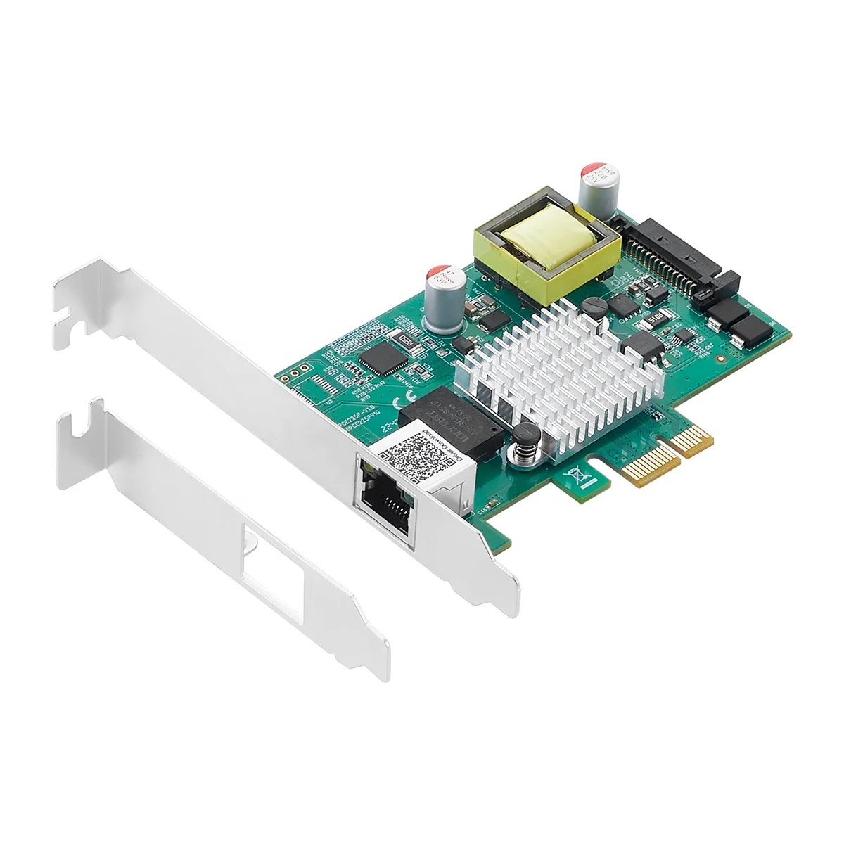POE PCIe x1 Gigabit Single Port Copper POE Ethernet Network Card Based On Intel I225 Chipset
