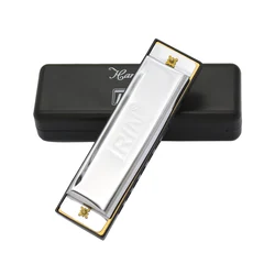 harmonicas 10 holes 20 tones new popular blues harmonica for students Silver