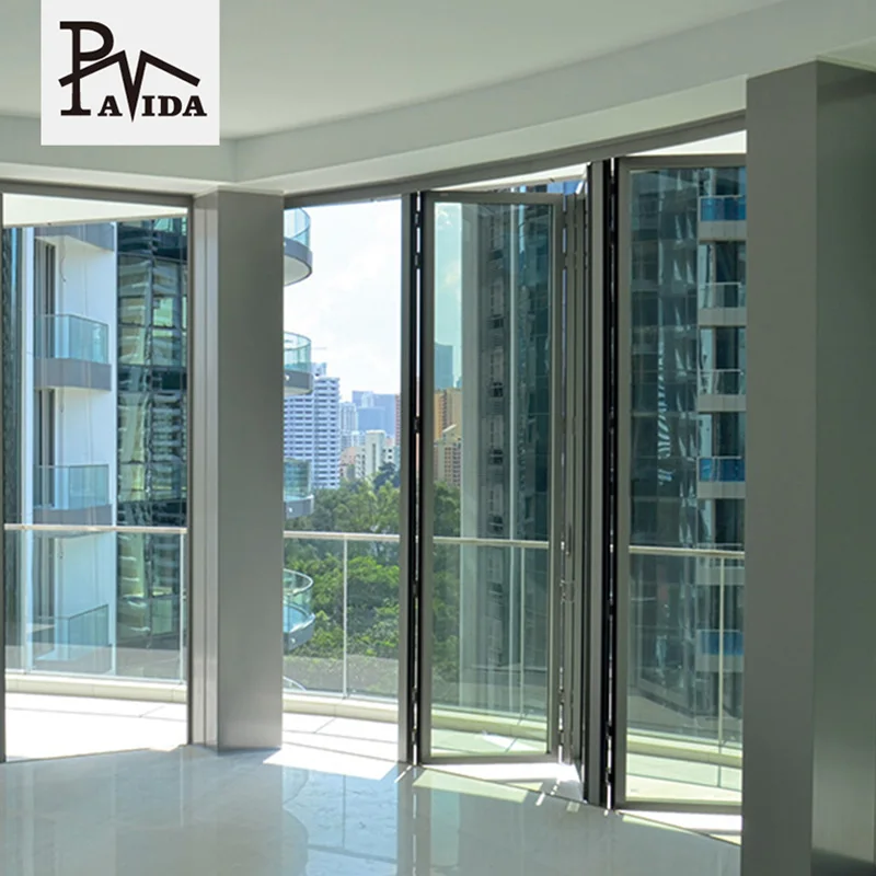 Australia standard bifold doors aluminium folding patio hurricane proof doors