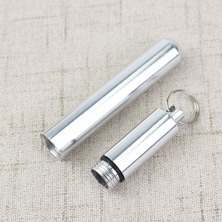 14*121 mm customized logo print Waterproof  Aluminium alloy  metal cigarette container