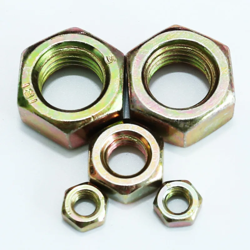 OEM ODM UNF UNC thread 1/4 5/8 1 2 3 4 5 fine thread carbon steel black zinc HDG hex nut