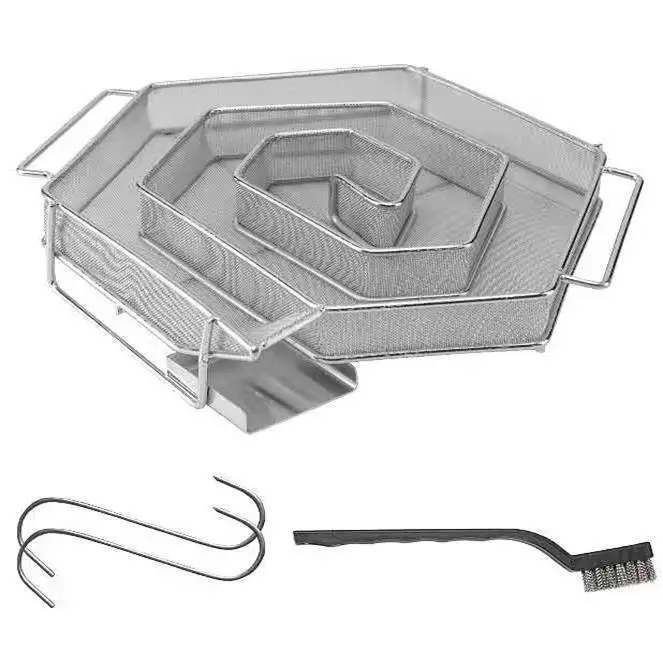 Горячая Распродажа корзина для генератора холодного дыма из проволочной сетки под заказ полировки нержавеющей стали барбекю