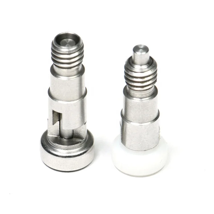 Stainless Steel Retractable Spring M10 M12 index pin Flat Head Lock Out Pull Konb Indexing Plunger