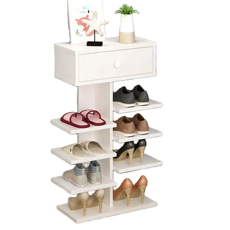 
Simple Multi-Tier Shoe Rack Storage Wooden Stackable Shoe Shelf Storage Organizer For Entryway,Hallway and Closet 