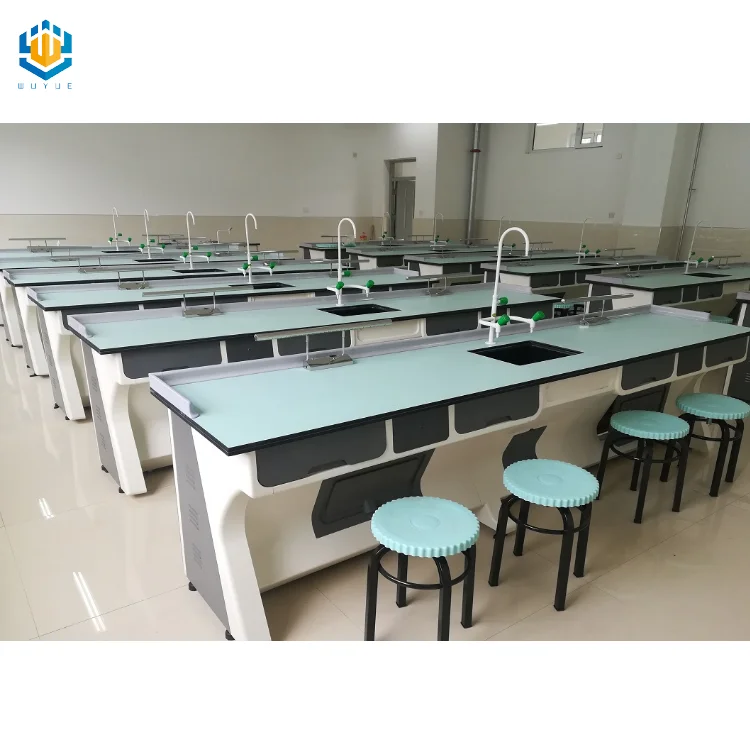 WUY OEM compact laminate Customized School Science Laboratory Bench Lab Table Medical Lab Equipment