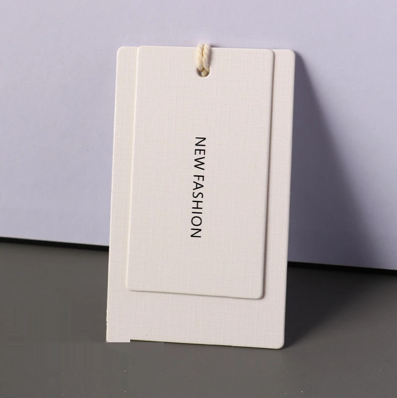 Custom swing hang tags designs clothing garment t logo tag