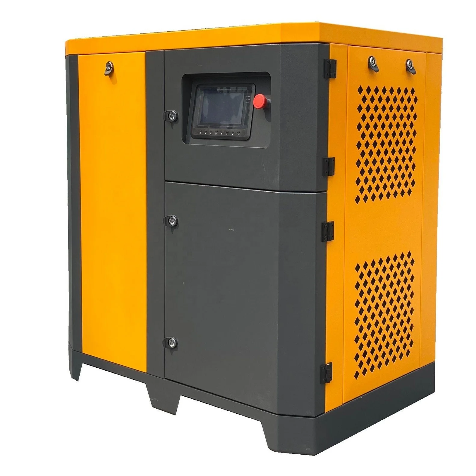 AT-10HP 20HP 30HP--100HP fixed speed/pmvf high pressure yellow color screw air compressor popular in India