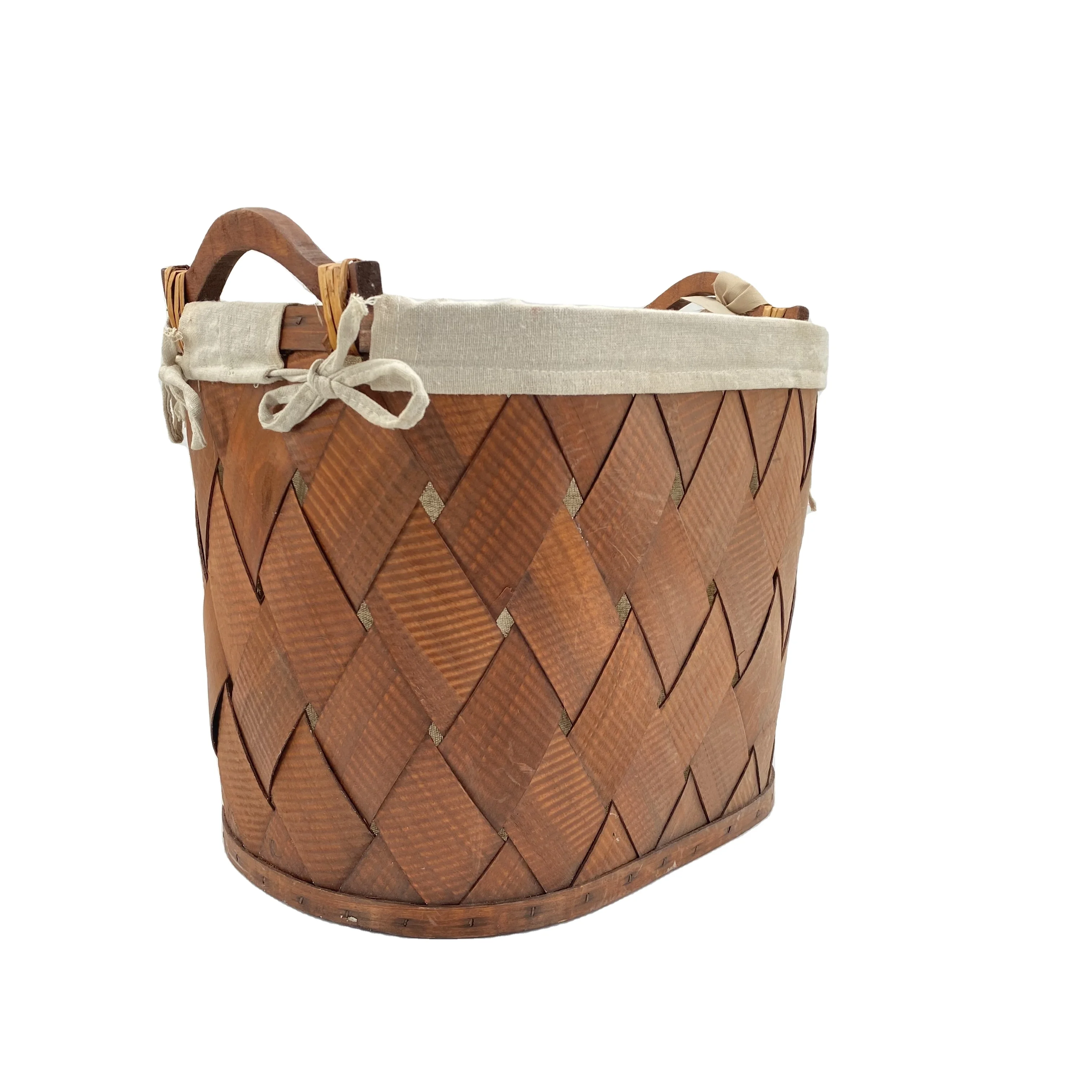 Handmade wicker storage basket toy storage box Organizer basket storage with Carry Handles for Toys, Clothes