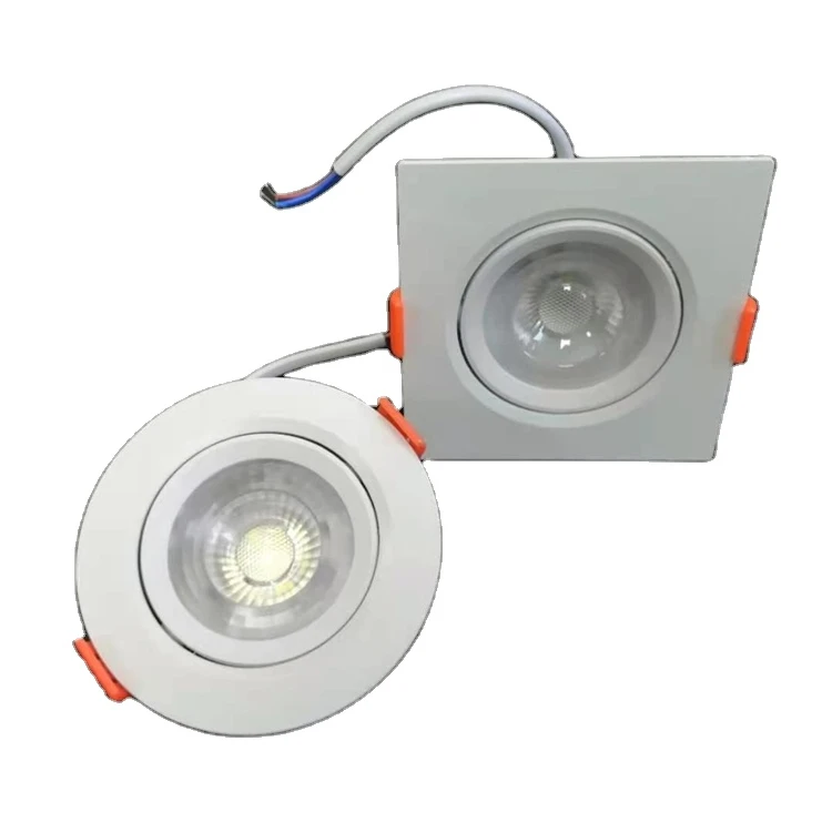 Very Cheap Price Plastic Housing Body Cob LED Sky Spot Light, Round and Square Down Light 3W 5W 7W 9W 12W
