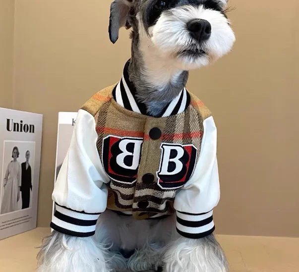 Emili Autumn/Winter Dog Clothing Thick Warm Baseball Coat Base Coat for Little Pets Fashionable Available in Large XXL Sizes