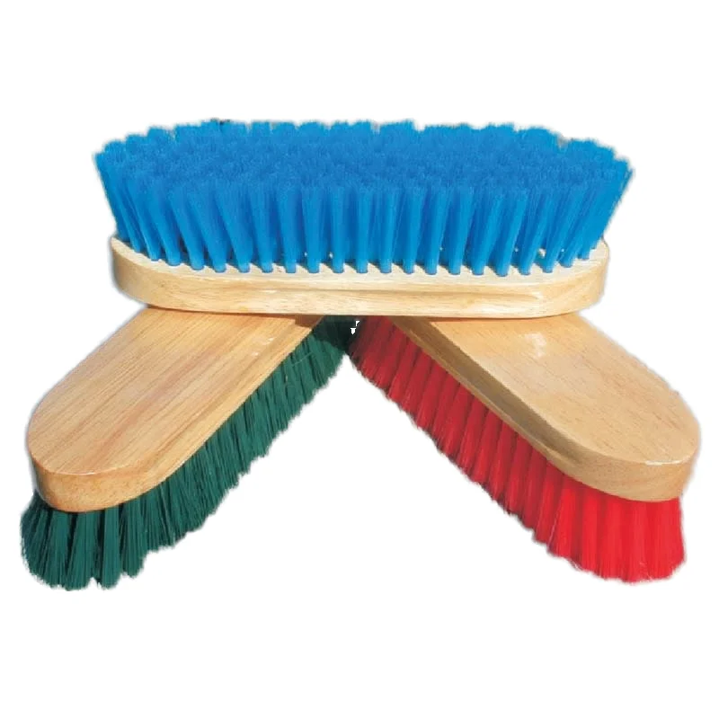 Wooden back Horse Dandy Brush with PP Bristles Essential Horse and Equine Care product