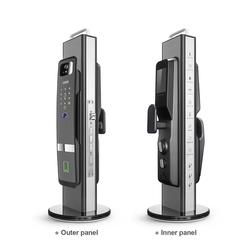 New Style Full Automatic Intelligent Locks 3D Facial Recognition Fingerprint Smart Locks with Camera Tuya wifi For Gate