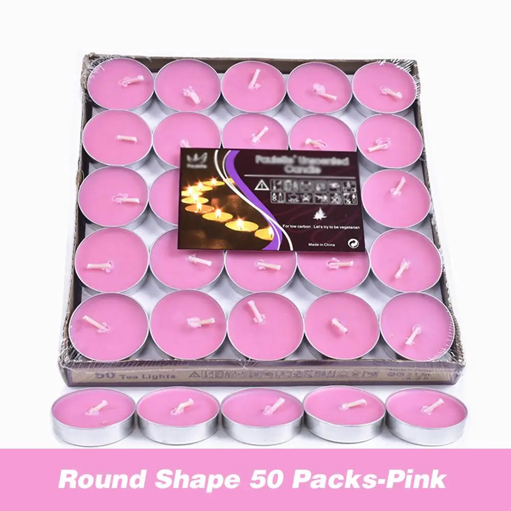 tea light candles scented 50 pack